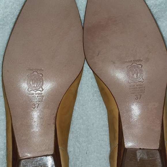 Luxury Italian Mima Venezia Tan Vero Cuoio size 37 - Picture 6 of 6